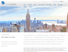 Tablet Screenshot of clear-markets.com